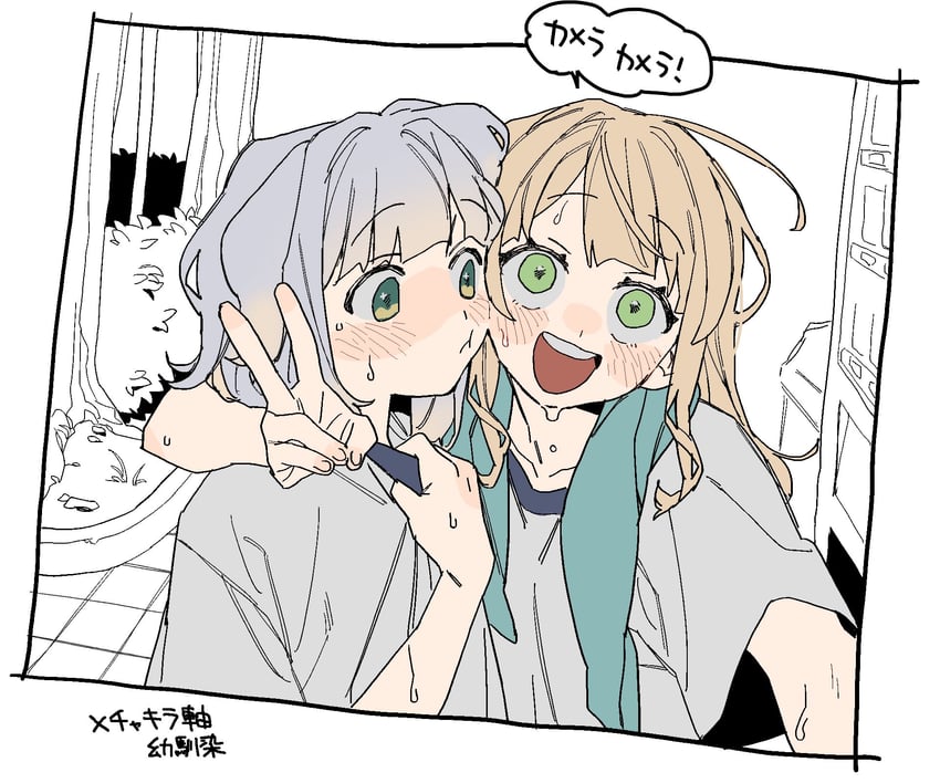 shioriha ruri and kaburaki roco (nijisanji) drawn by dayama