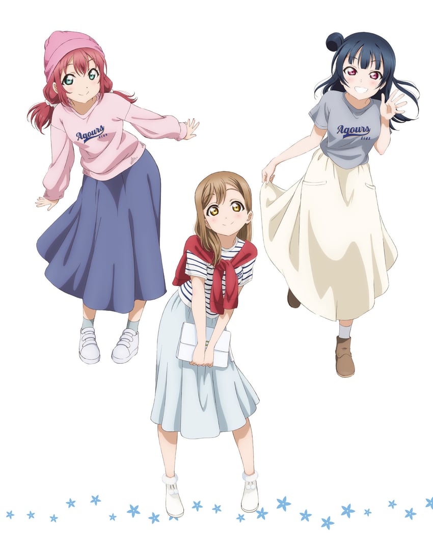 tsushima yoshiko, kunikida hanamaru, and kurosawa ruby (love live! and 1 more)
