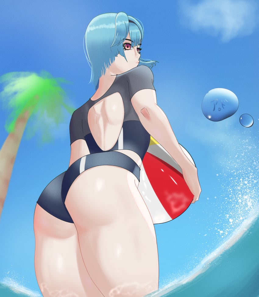 eula (genshin impact) drawn by aki_doro