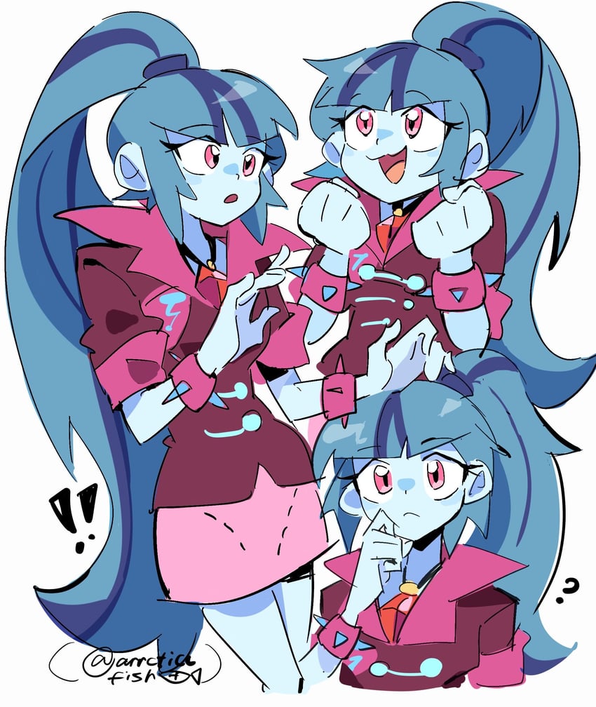 sonata dusk (my little pony and 2 more) drawn by arrcticc_fish