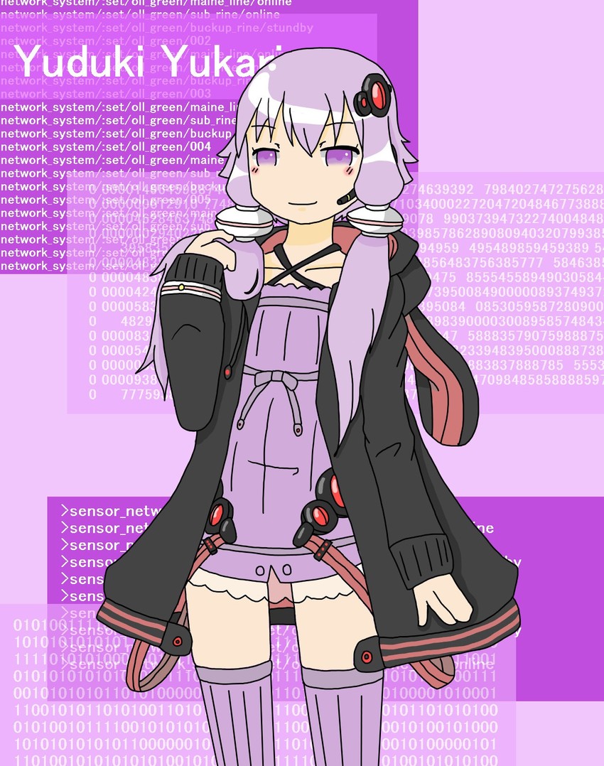 yuzuki yukari (vocaloid and 1 more) drawn by bousya_04