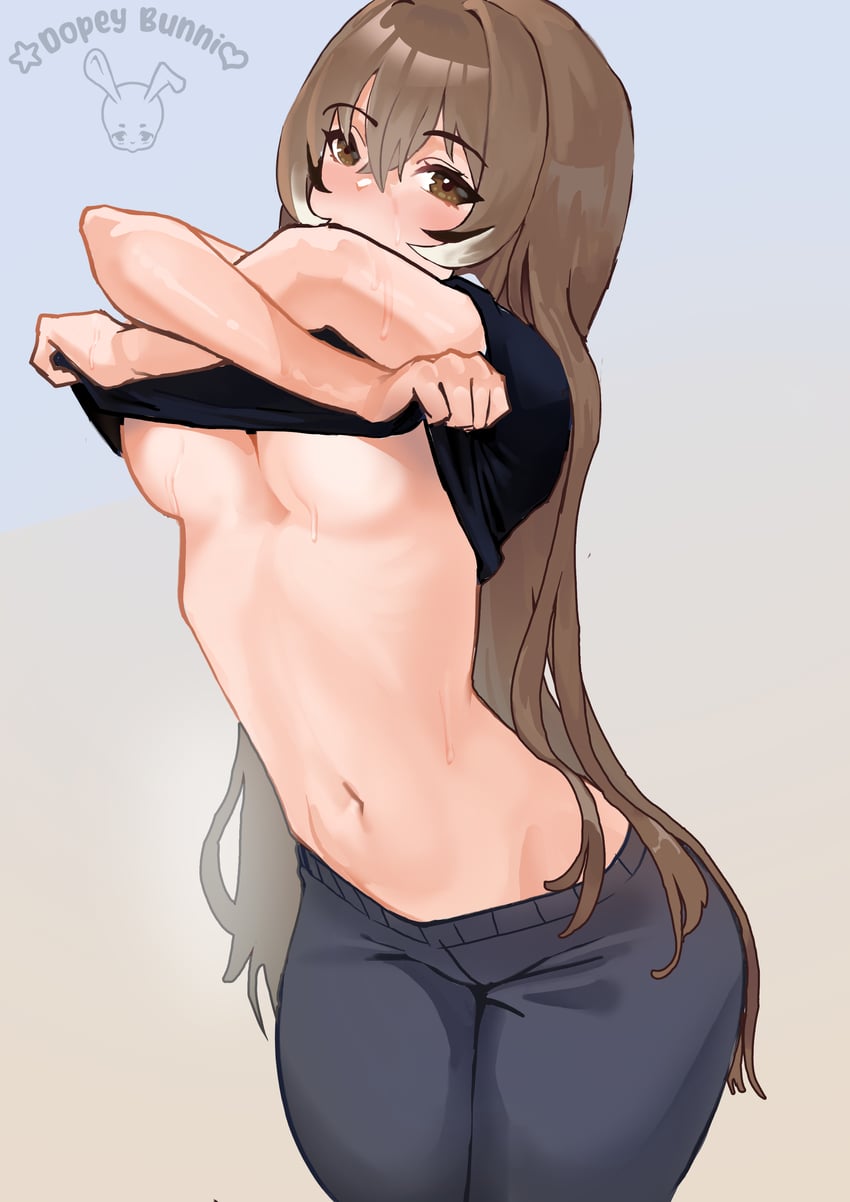 nanashi mumei (hololive and 1 more) drawn by dopeybunni