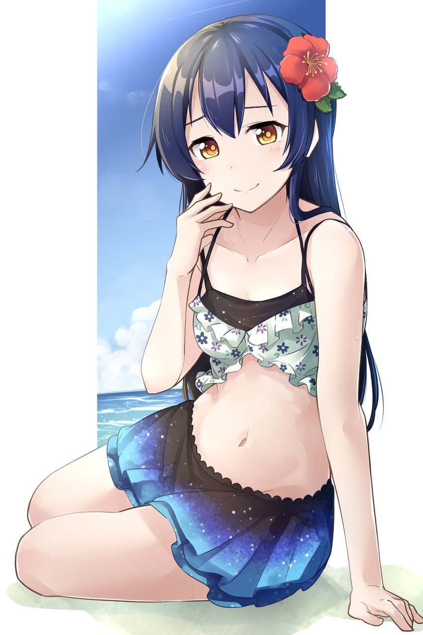 sonoda umi (love live! and 1 more) drawn by morugen