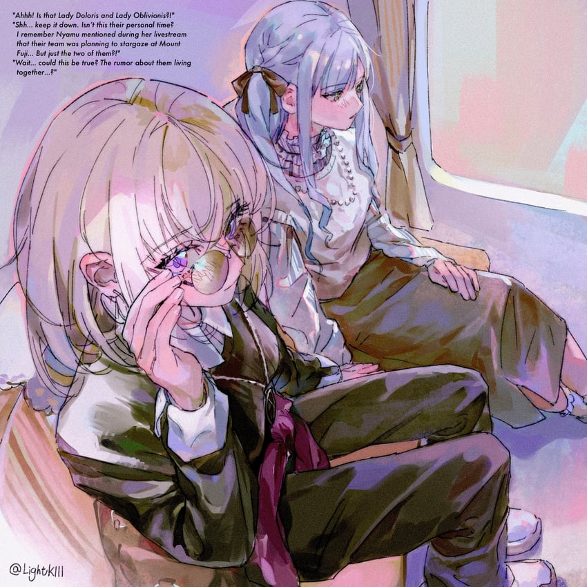 togawa sakiko and misumi uika (bang dream! and 1 more) drawn by kinayone