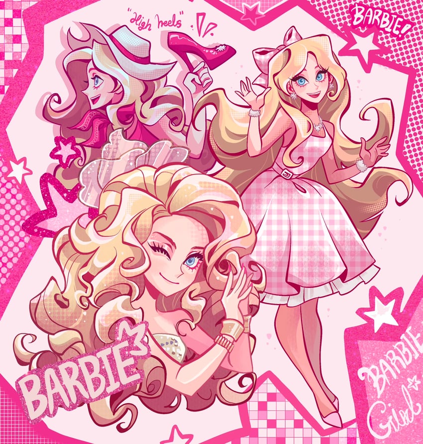 barbie and stereotypical barbie (barbie) drawn by libbly_libby