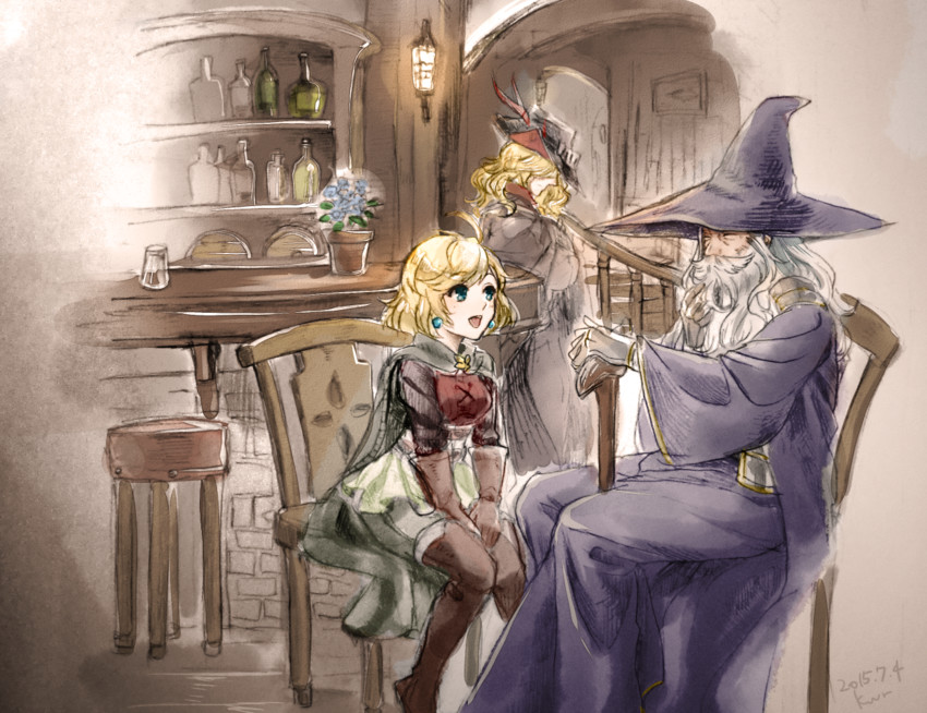 teena, aletheia, and lucius (granblue fantasy) drawn by k_w_r