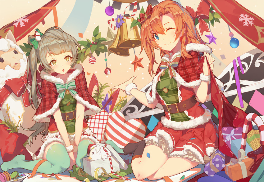 minami kotori and kosaka honoka (love live! and 1 more) drawn by zetlice