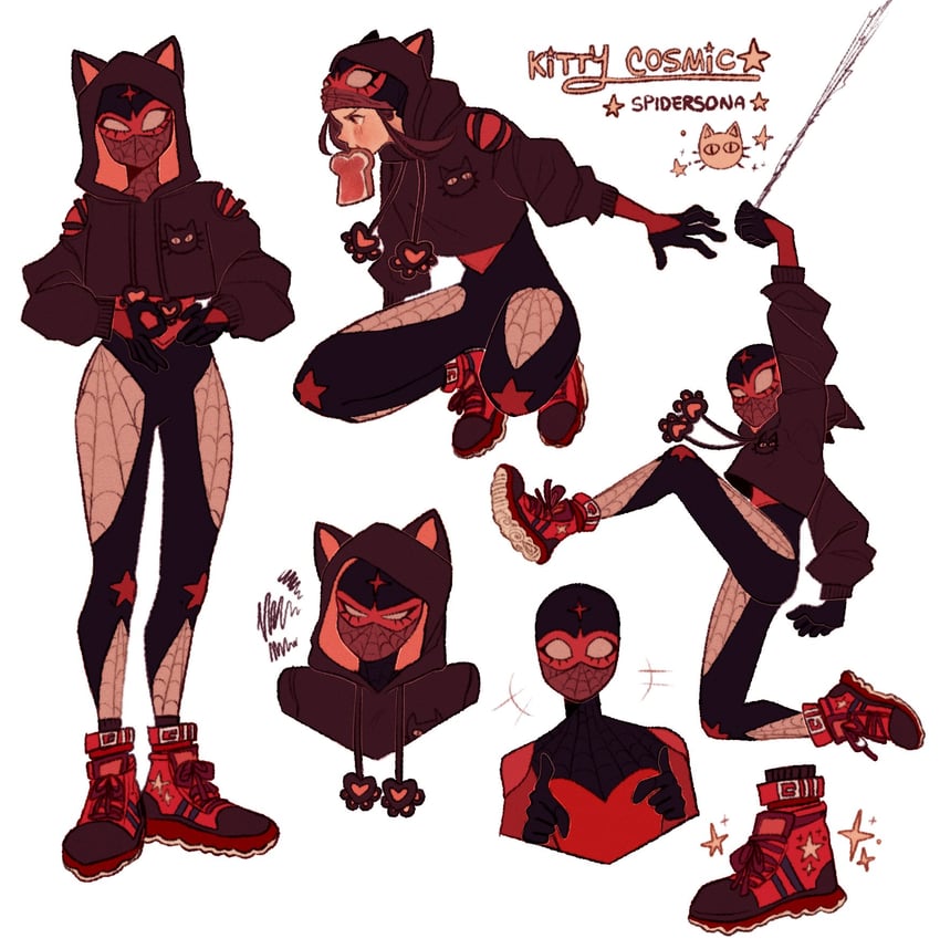 spider-man (original and 4 more) drawn by kitnapz