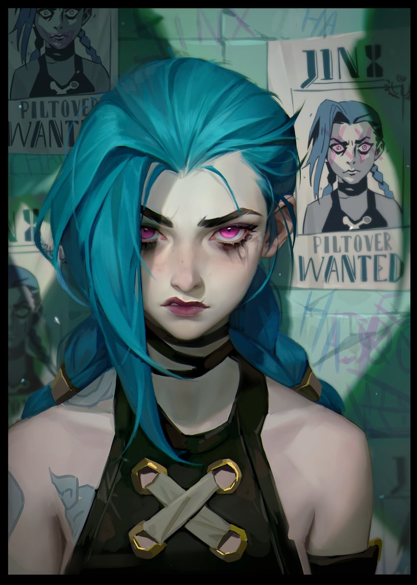jinx and arcane jinx (league of legends and 1 more) drawn by 3hn4lp51od66u60