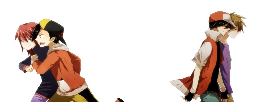 red, ethan, blue oak, and silver (pokemon and 2 more)
