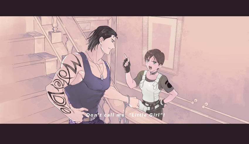 rebecca chambers and billy coen (resident evil and 1 more) drawn by nitako
