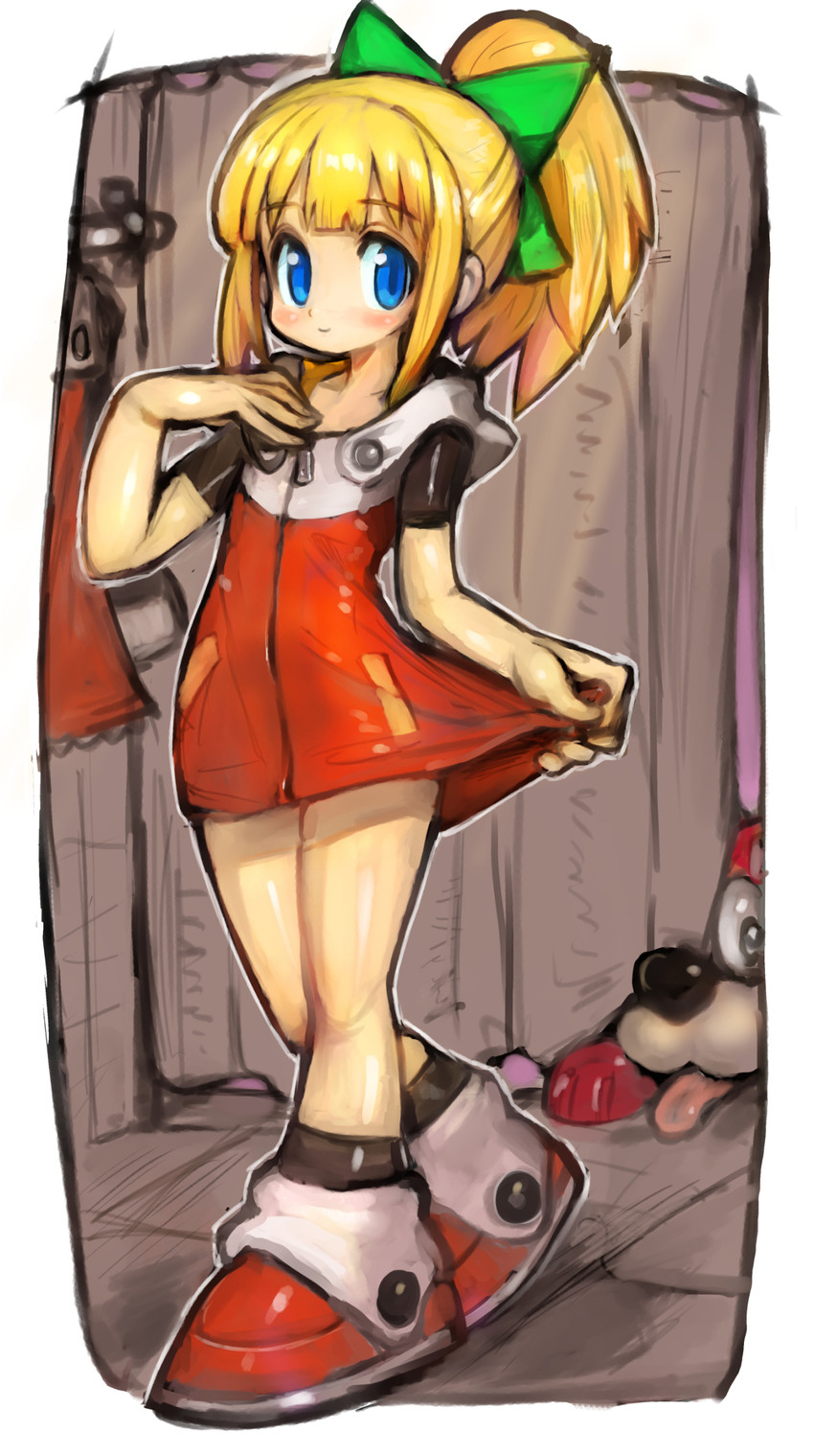 roll and rush (mega man and 1 more) drawn by dakusuta