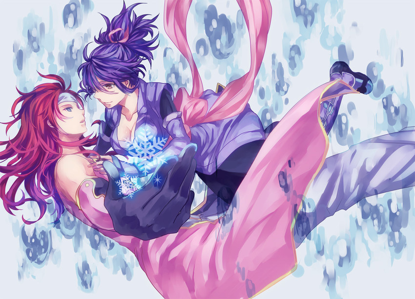 fujibayashi sheena and zelos wilder (tales of and 1 more) drawn by soso_(sosoming)