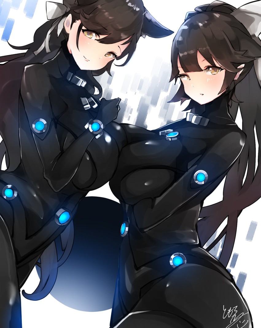 atago and takao (azur lane and 1 more) drawn by tomochi_(tmc_tmc8)
