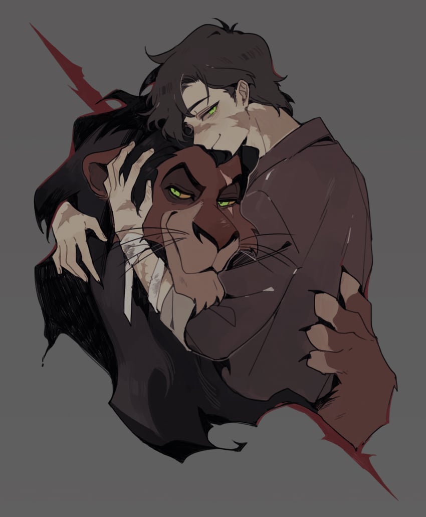goodtimeswithscar and scar (minecraft youtube and 2 more) drawn by luminous_slime