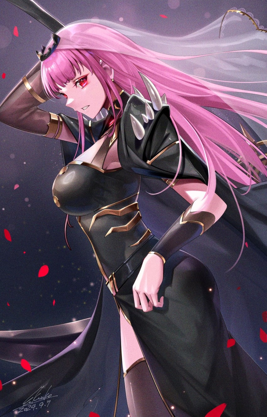 mori calliope (hololive and 1 more) drawn by kenko_(a143016)