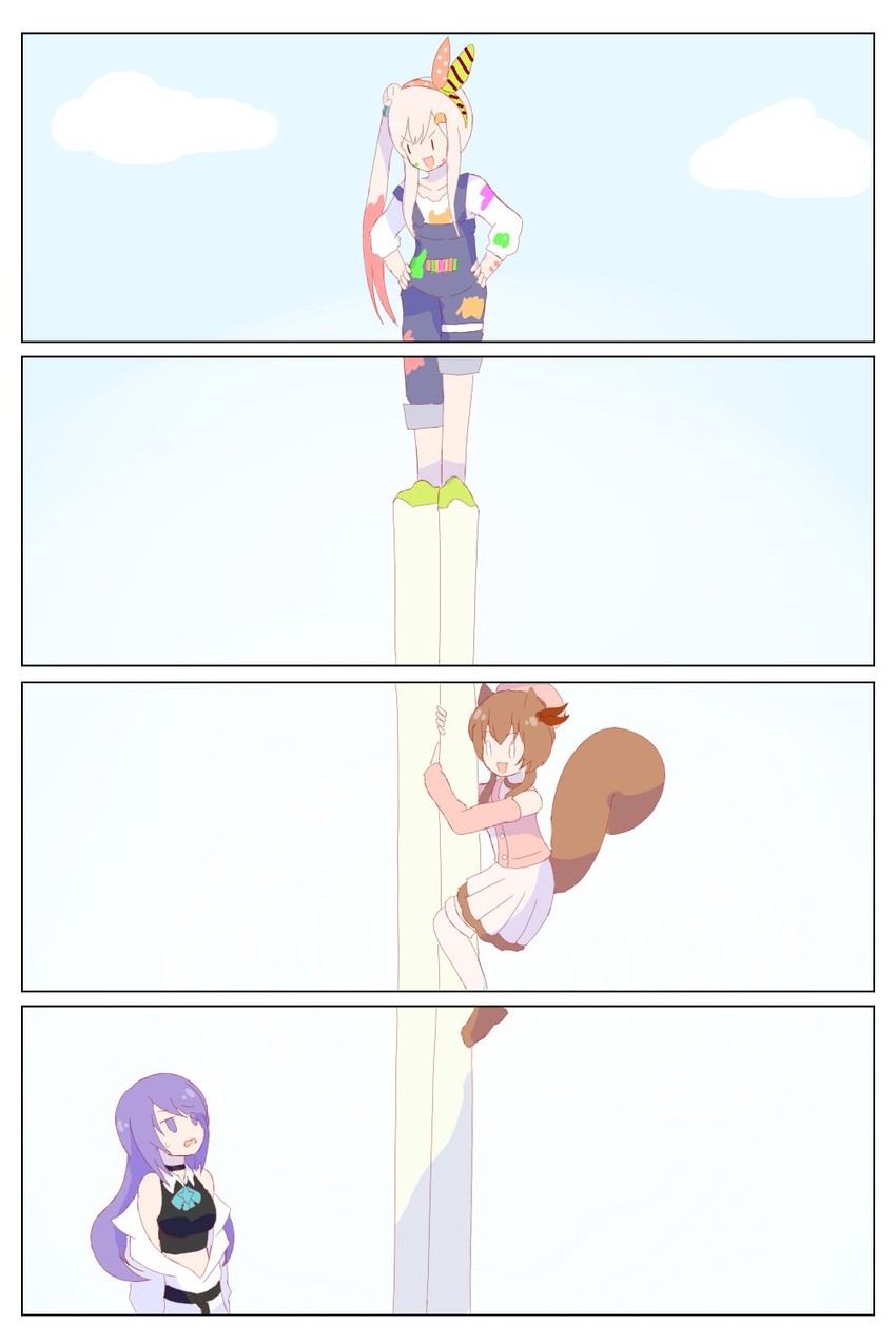 moona hoshinova, ayunda risu, and airani iofifteen (hololive and 1 more) drawn by junhakase
