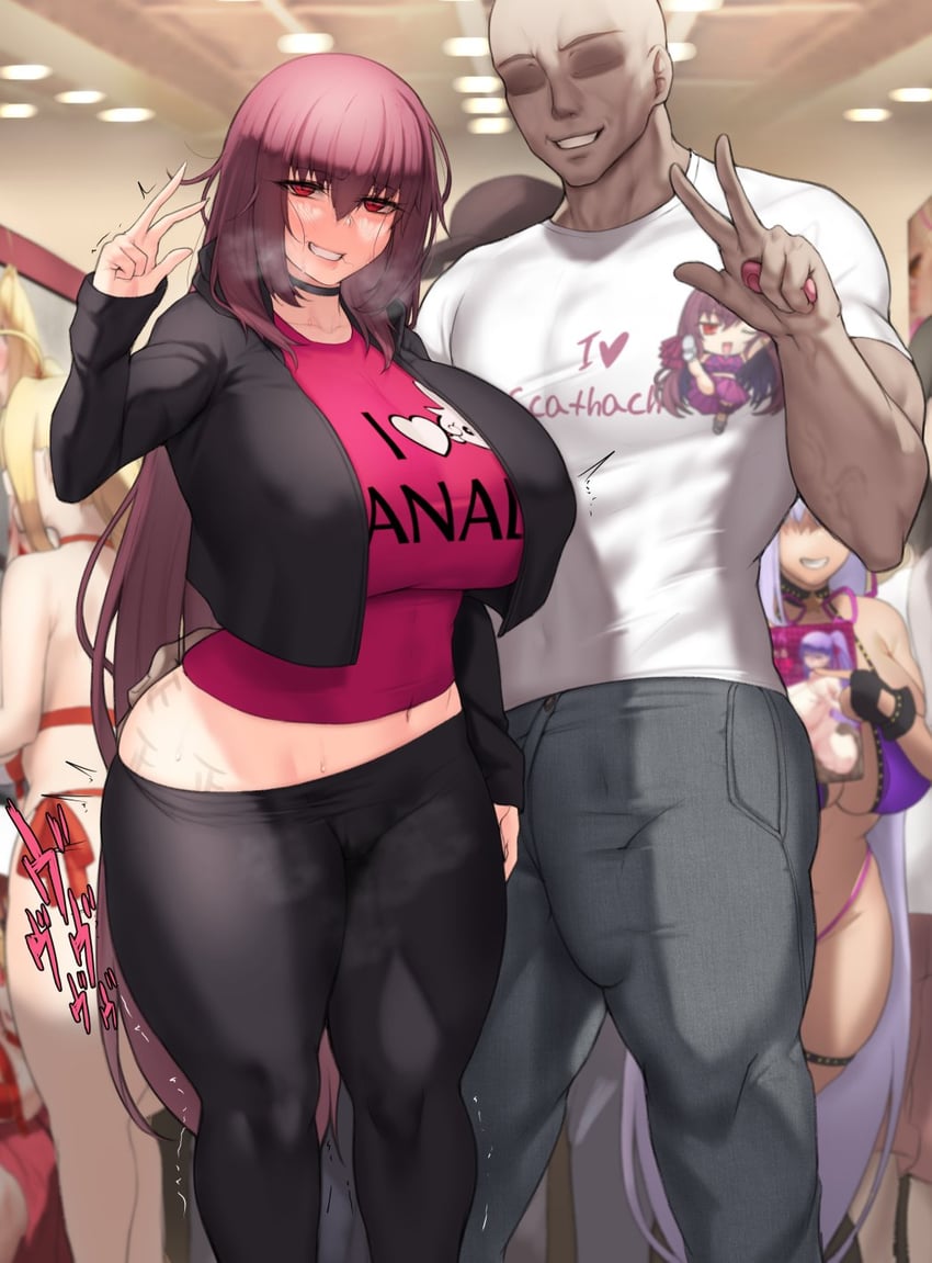 nero claudius, scathach, and bb (fate and 1 more) drawn by aster_crowley
