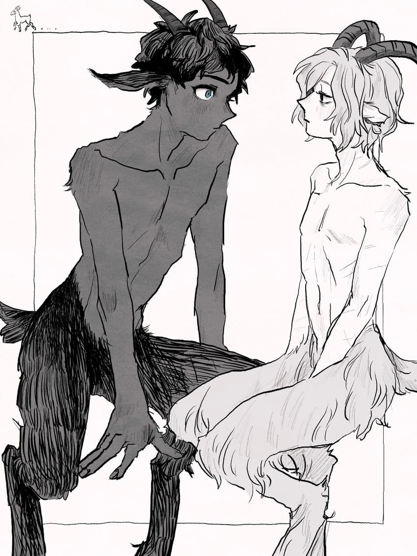 mithrun and kabru (dungeon meshi) drawn by pachix2_corgi