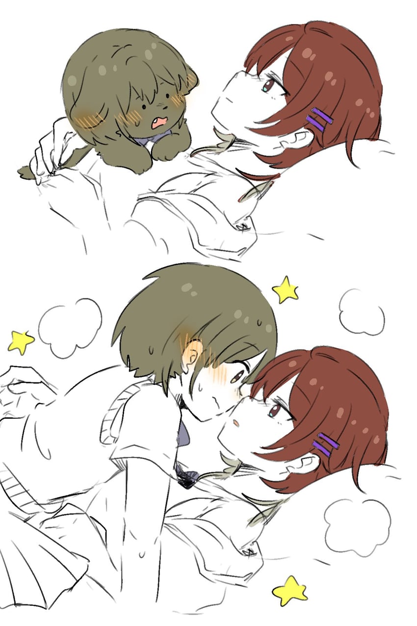 nanakusa nichika and aketa mikoto (idolmaster and 1 more) drawn by artisansg_lily