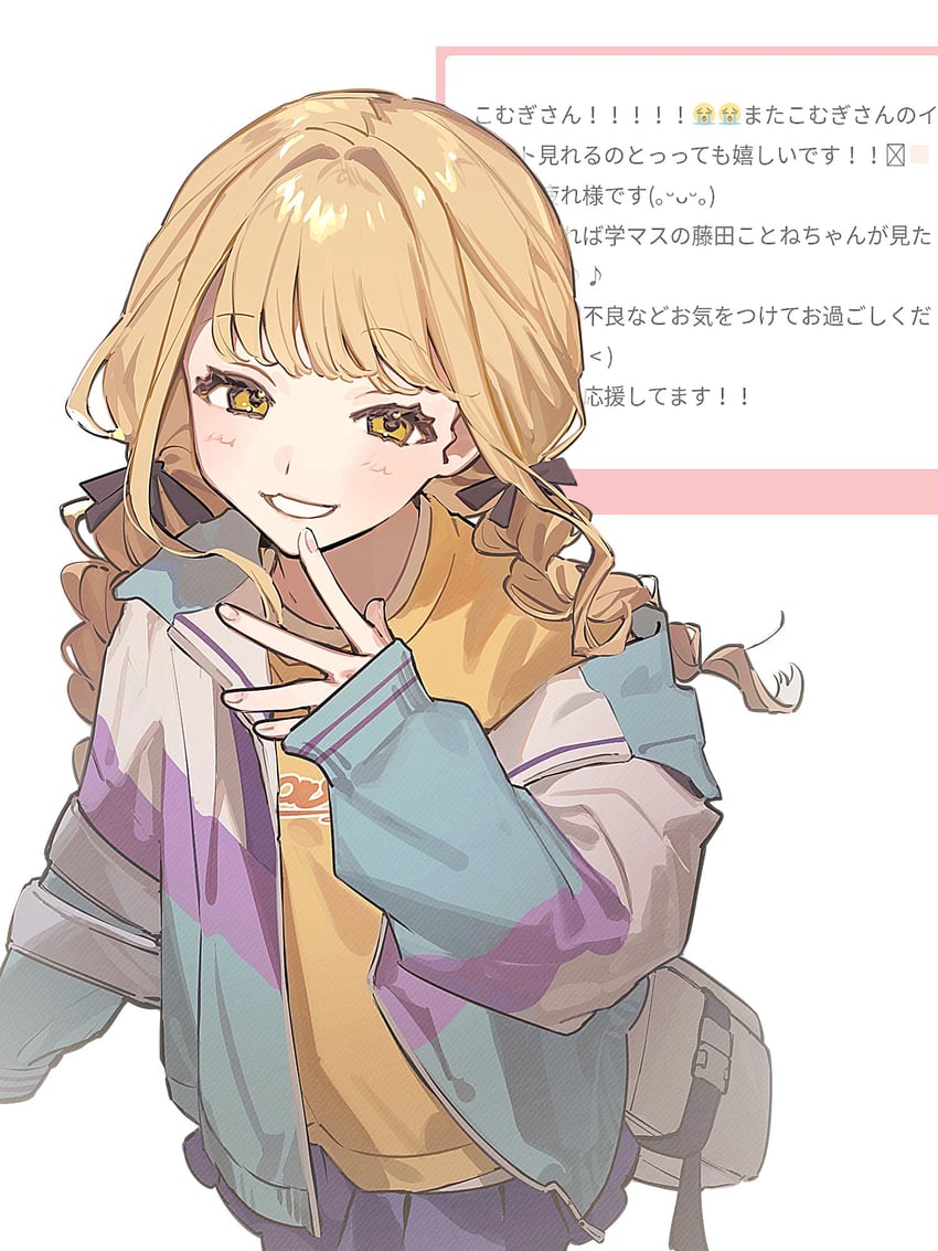 fujita kotone (idolmaster and 1 more) drawn by comugikun