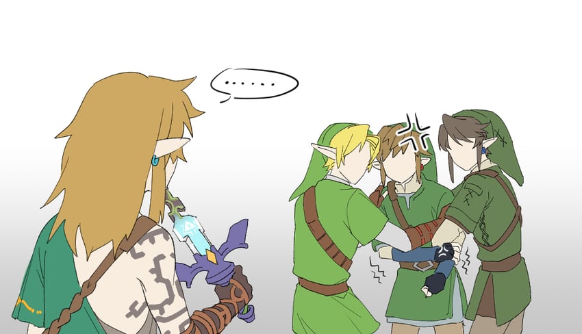 link (the legend of zelda and 4 more) drawn by namazuoku