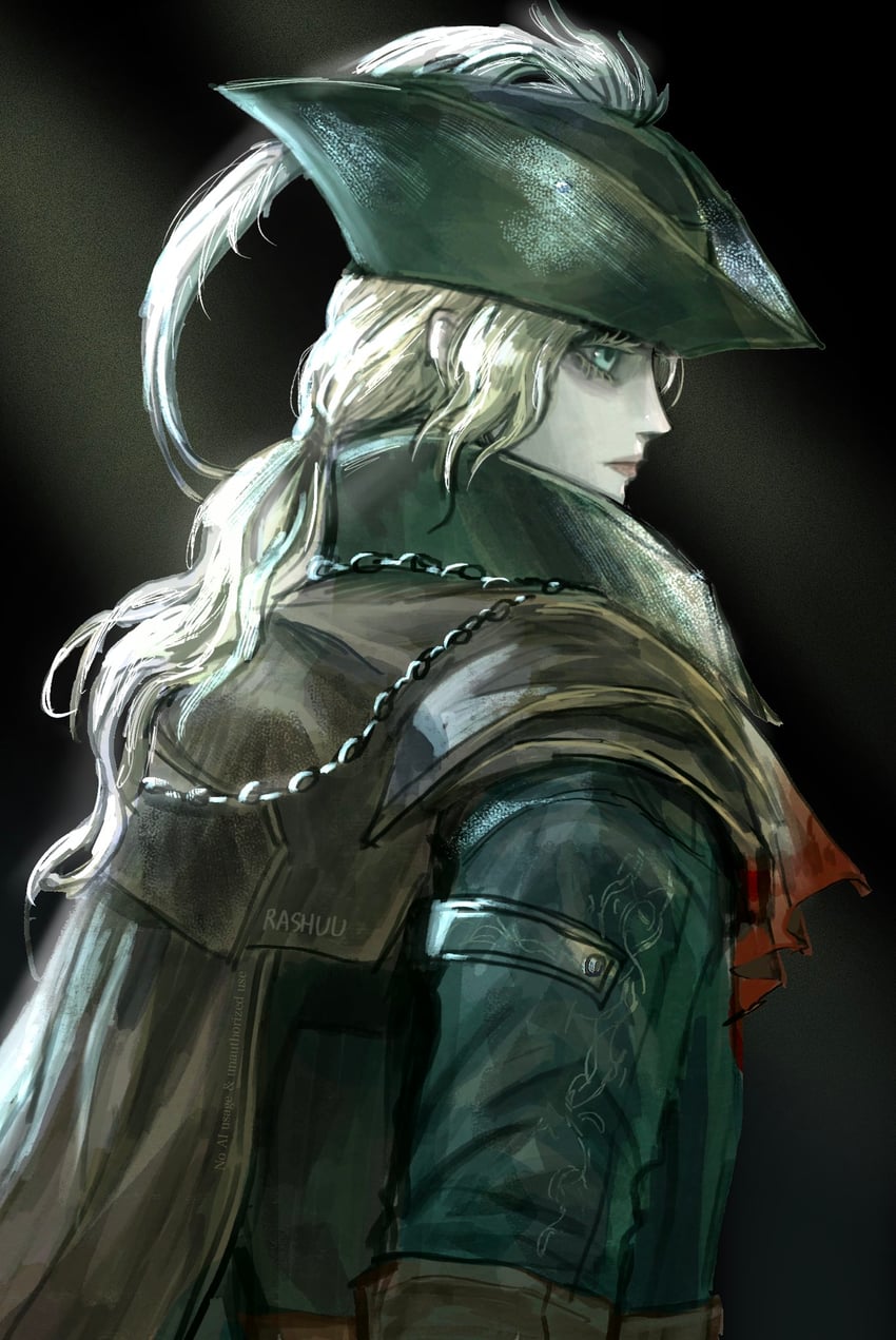 lady maria of the astral clocktower (bloodborne) drawn by rashuu