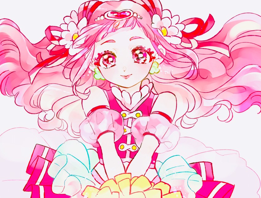 nono hana and cure yell (precure and 1 more) drawn by amaharu_wasure