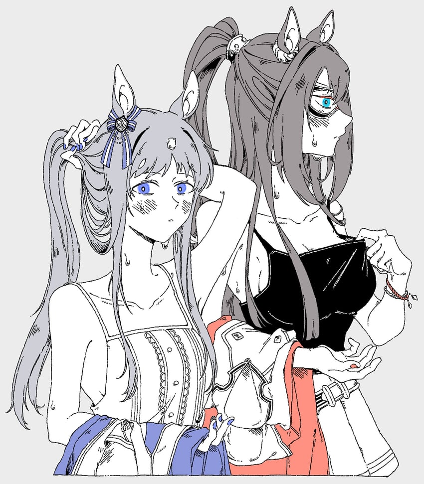 grass wonder and el condor pasa (umamusume) drawn by oo_sungnim