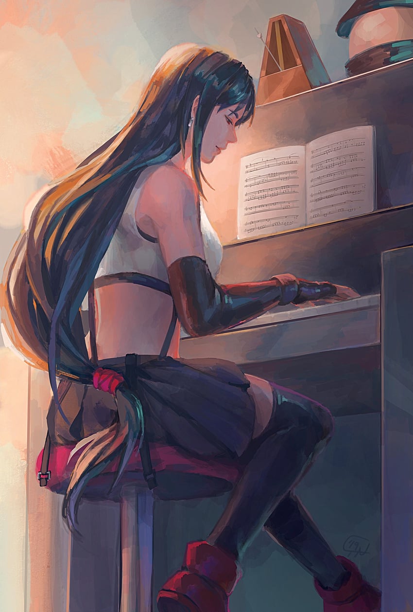 tifa lockhart (final fantasy and 2 more) drawn by cassandra_(avocasso)