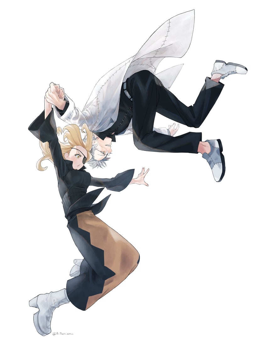 franken stein and marie mjolnir (soul eater) drawn by hissiu