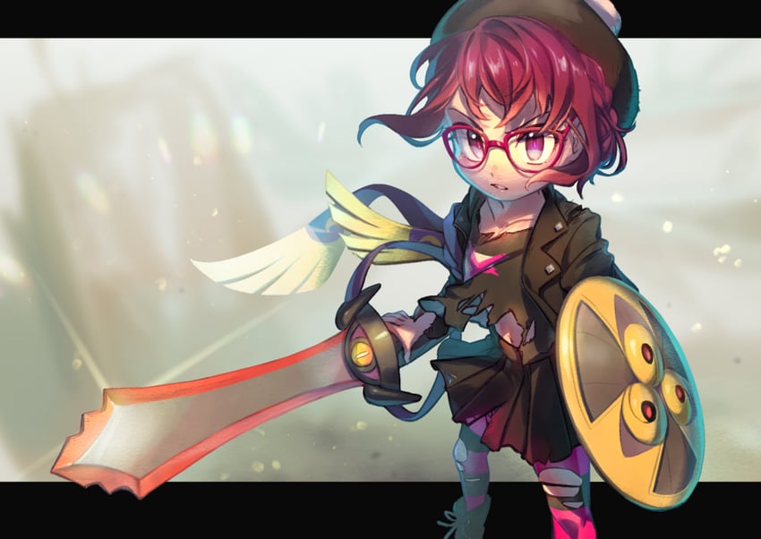 gloria and aegislash (pokemon and 1 more) drawn by ukata