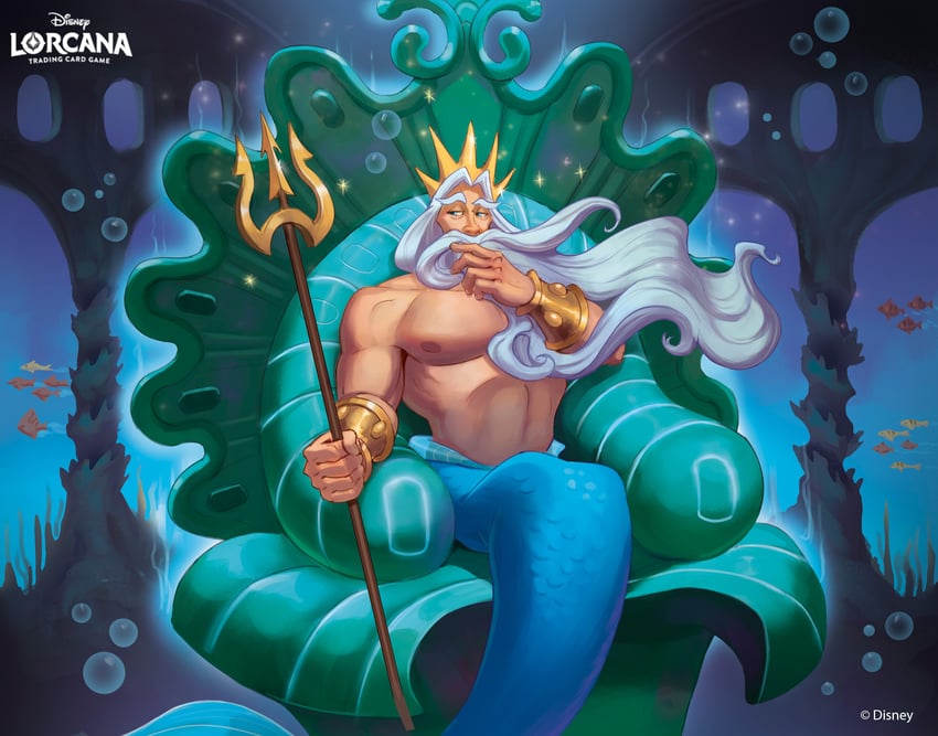 king triton (the little mermaid) drawn by cristian_romero