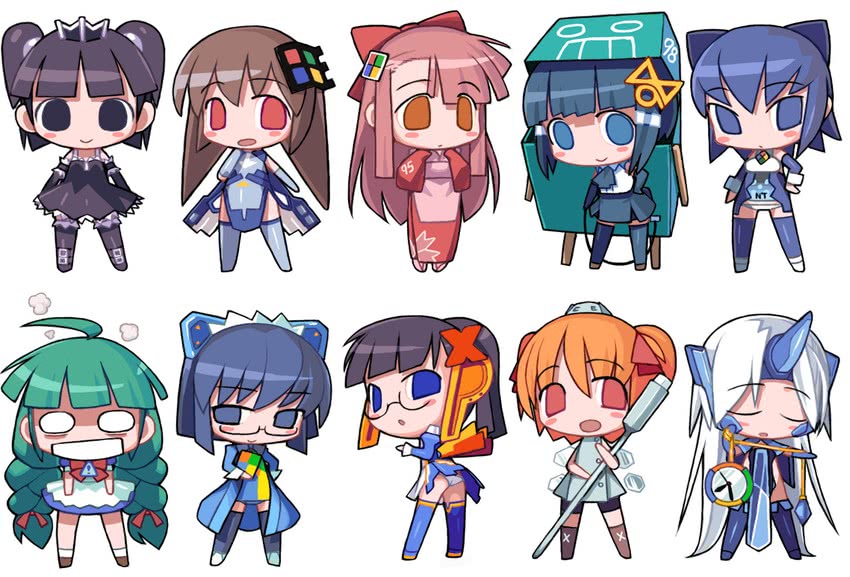 xp-tan, me-tan, 2k-tan, 95-tan, 98-tan, and 6 more (os-tan and 3 more) drawn by kusaka_kokage