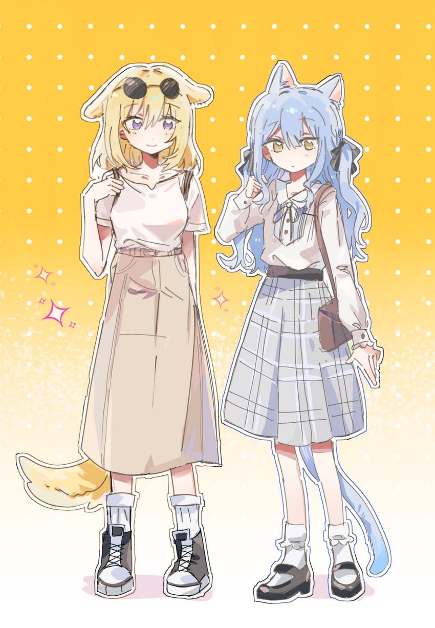 togawa sakiko and misumi uika (bang dream! and 1 more) drawn by okamo_(oakm071)