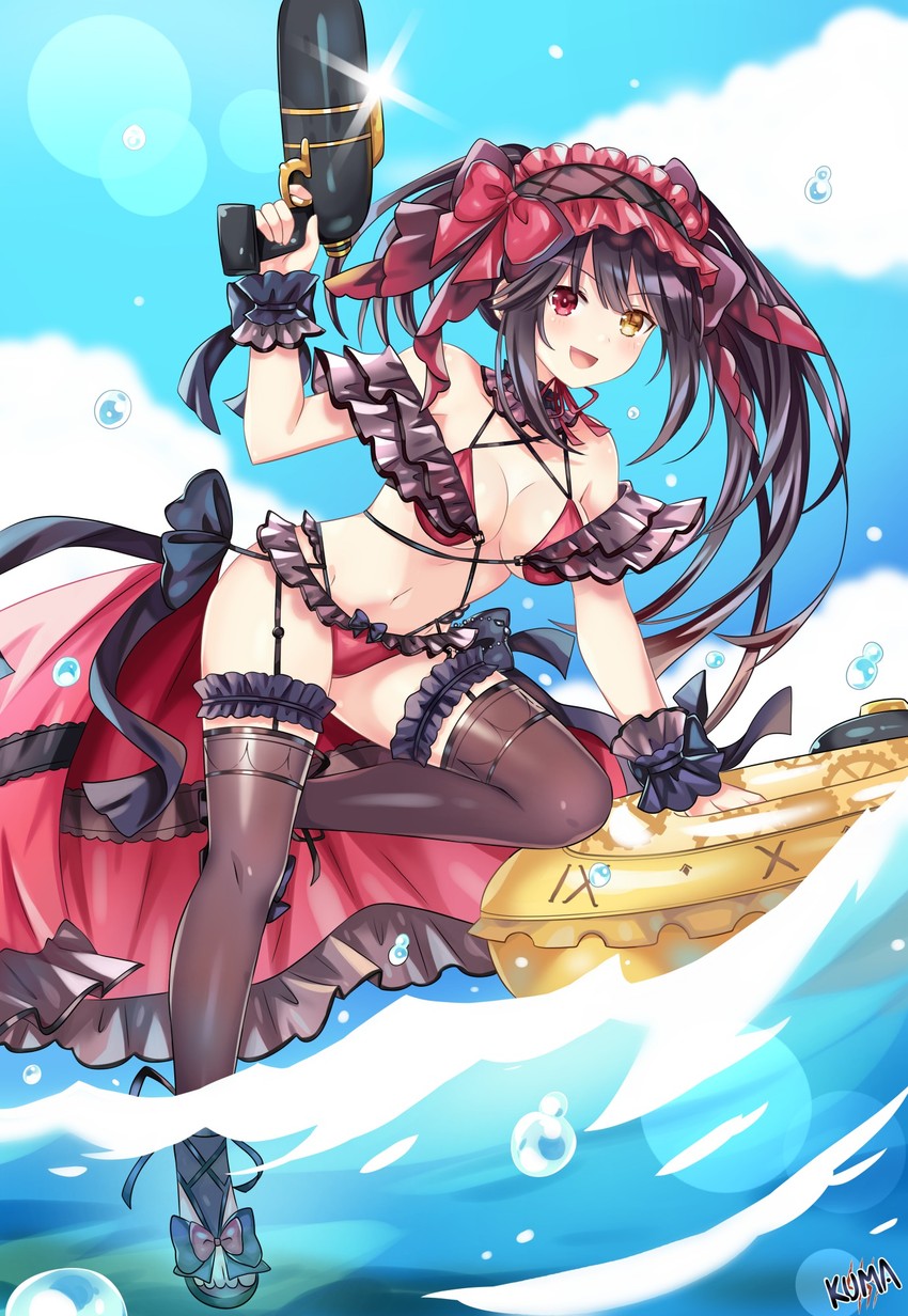 tokisaki kurumi (date a live and 1 more) drawn by lewdkuma