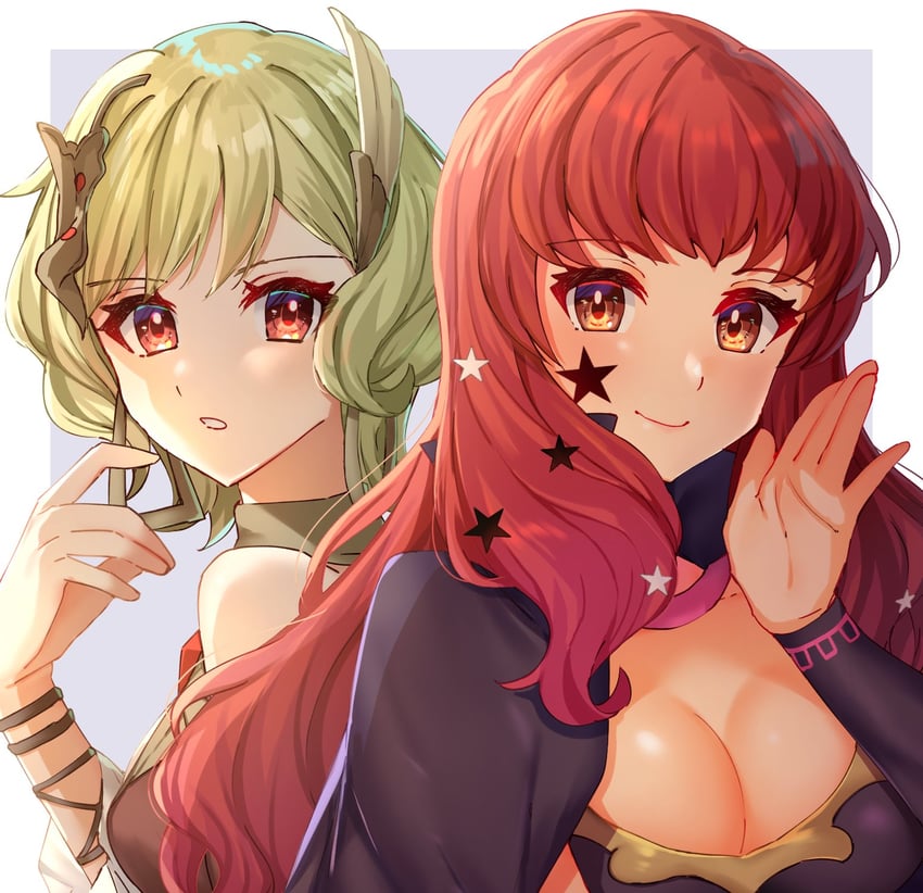 yunaka and citrinne (fire emblem and 1 more) drawn by edamameoka