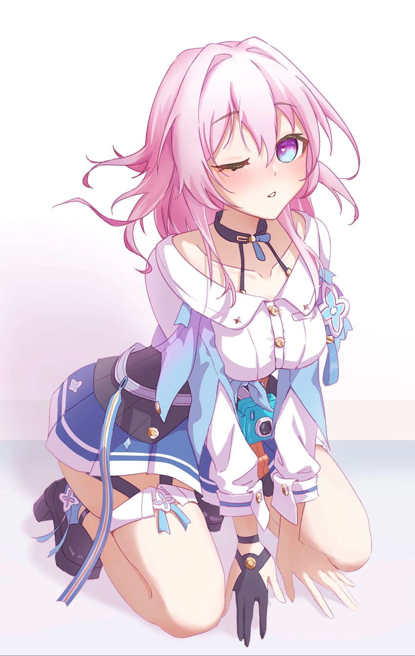 march 7th (honkai and 1 more) drawn by polucky