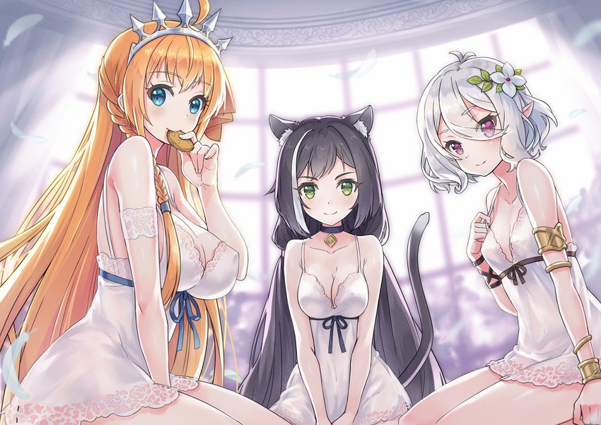 karyl, kokkoro, and pecorine (princess connect!) drawn by omgamilla