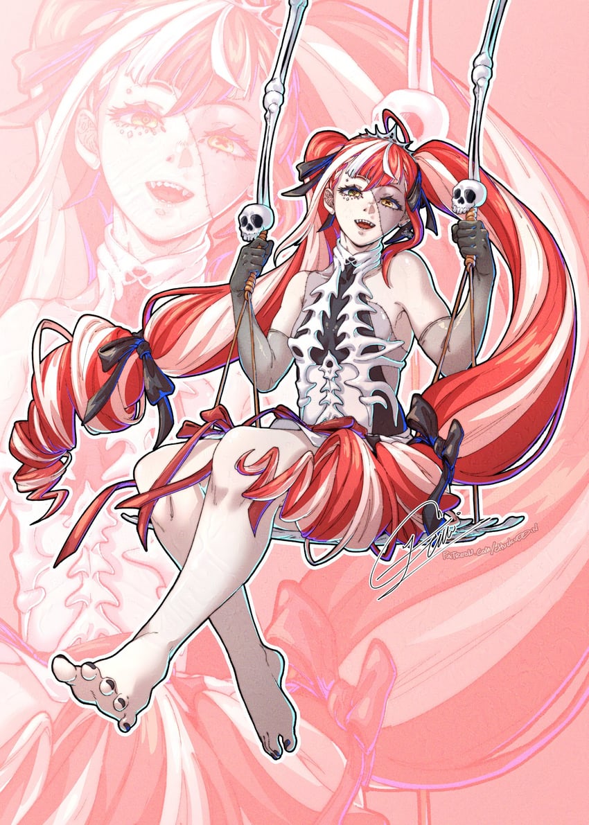 kureiji ollie (hololive and 1 more) drawn by chuckuddin