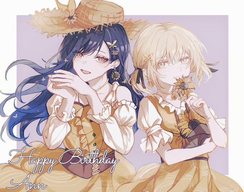 shiraishi an and azusawa kohane (project sekai) drawn by makino_chisato