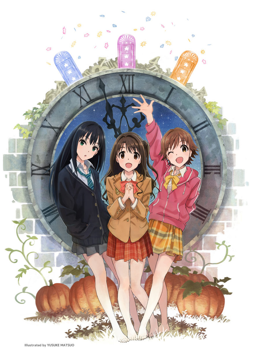 shibuya rin, shimamura uzuki, and honda mio (idolmaster and 1 more) drawn by matsuo_yuusuke