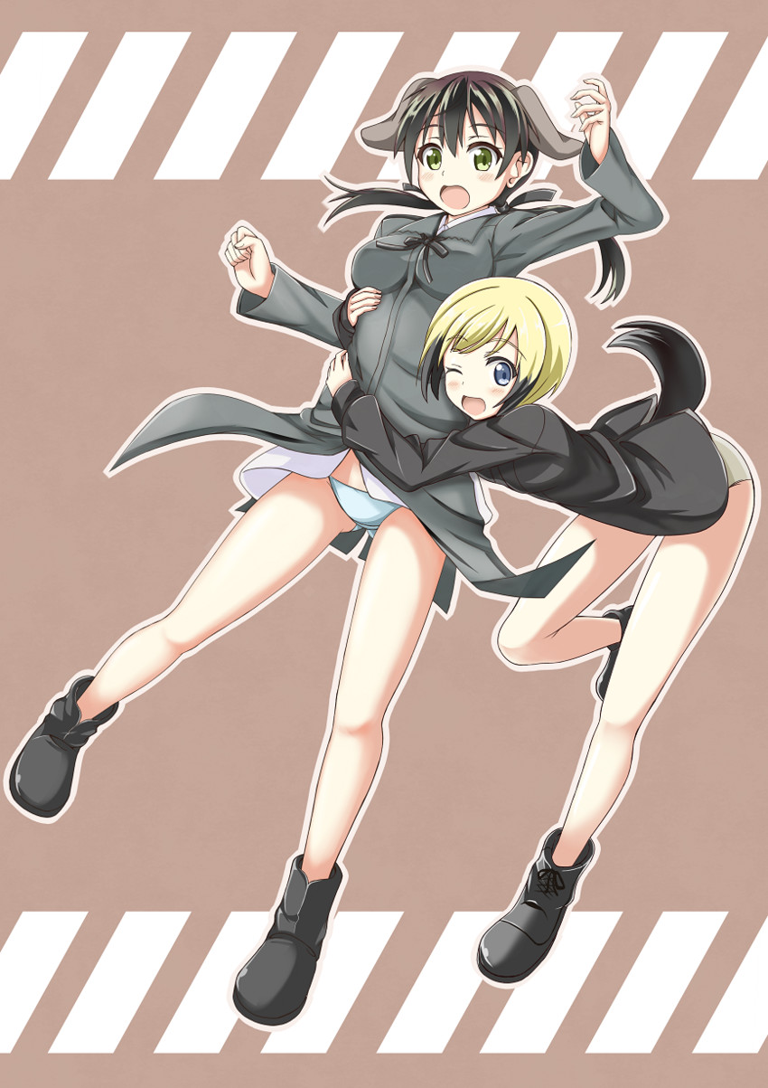 erica hartmann and gertrud barkhorn (world witches series and 1 more) drawn by re:d_(red_liquid)