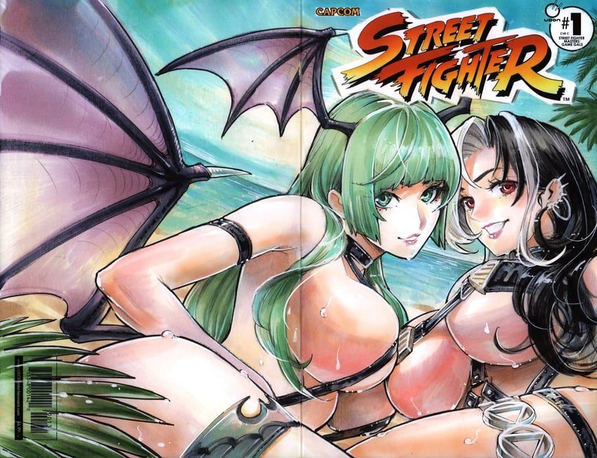 morrigan aensland and rosanna (goddess of victory: nikke and 1 more) drawn by rodrigo_yoshimiya