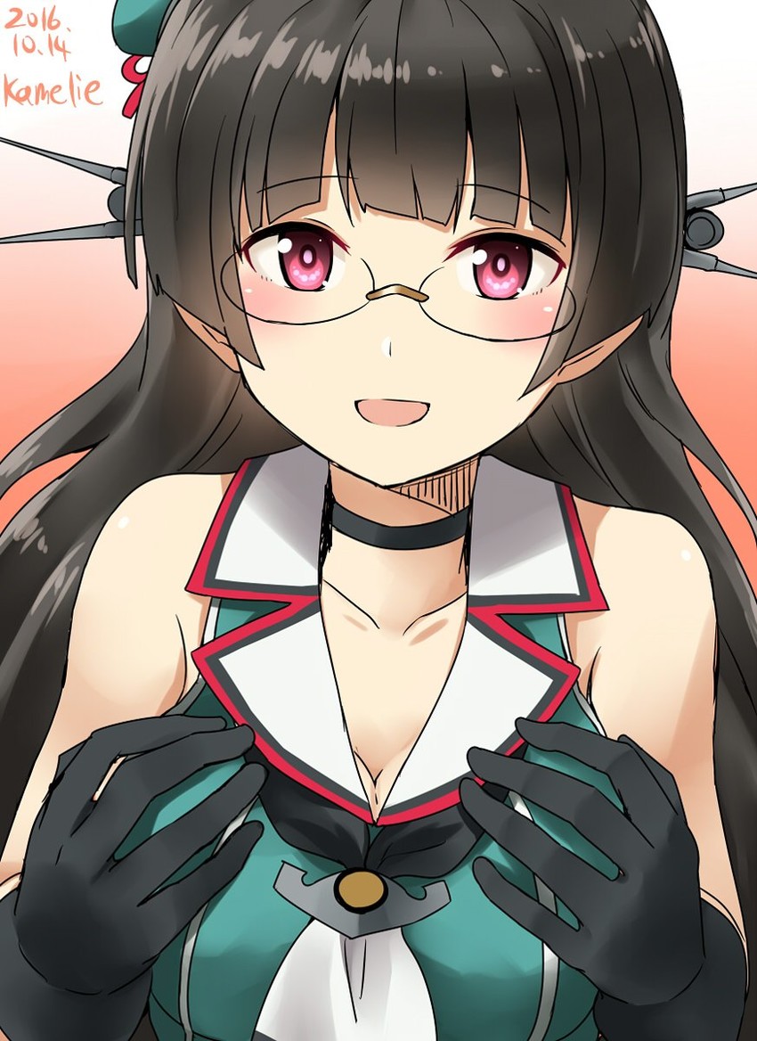 choukai and choukai kai ni (kantai collection) drawn by kamelie