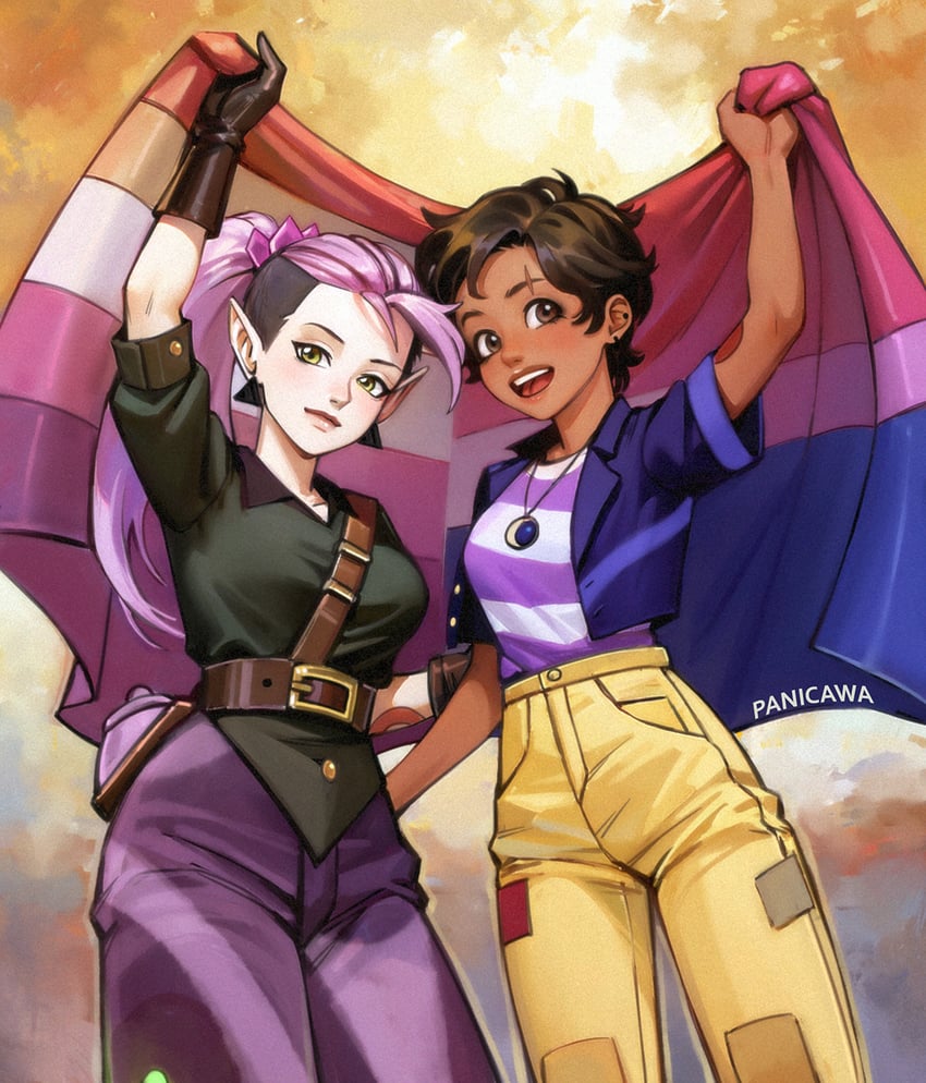 luz noceda and amity blight (the owl house) drawn by adelheid_(moschiola)