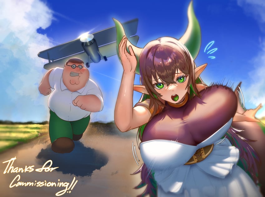 peter griffin (original and 1 more) drawn by kowai_(iamkowai)