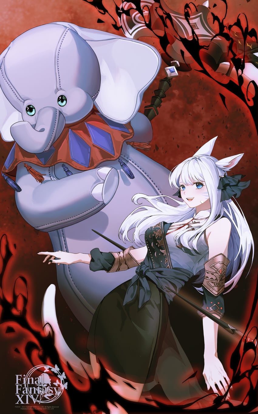 warrior of light (final fantasy and 1 more) drawn by bamen