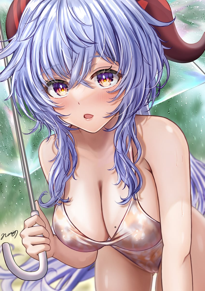 ganyu (genshin impact) drawn by nori_chazuke