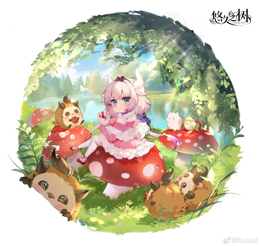 kanna kamui (kobayashi-san chi no maidragon and 1 more) drawn by kuuus